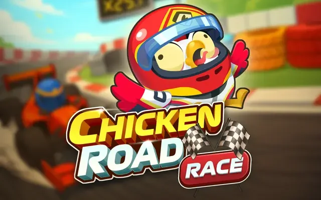 Chicken Road Race där flera kycklingar tävlar på banan